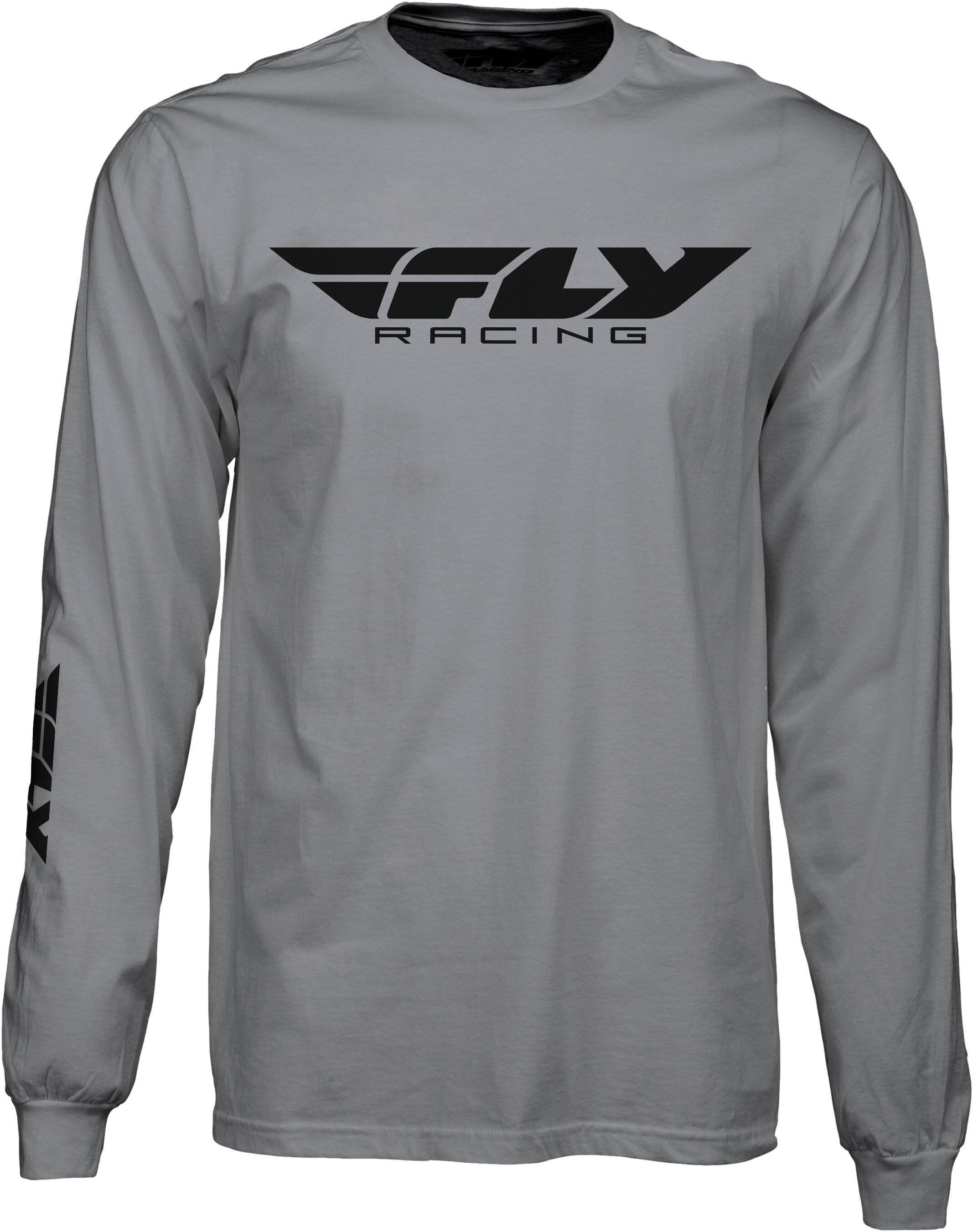 FLY CORPORATE L/S TEE GREY 2X