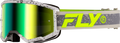 ZONE GOGGLE DARK GREY/HI-VIS W/ IRIDESCENT GRN MIRROR LENS