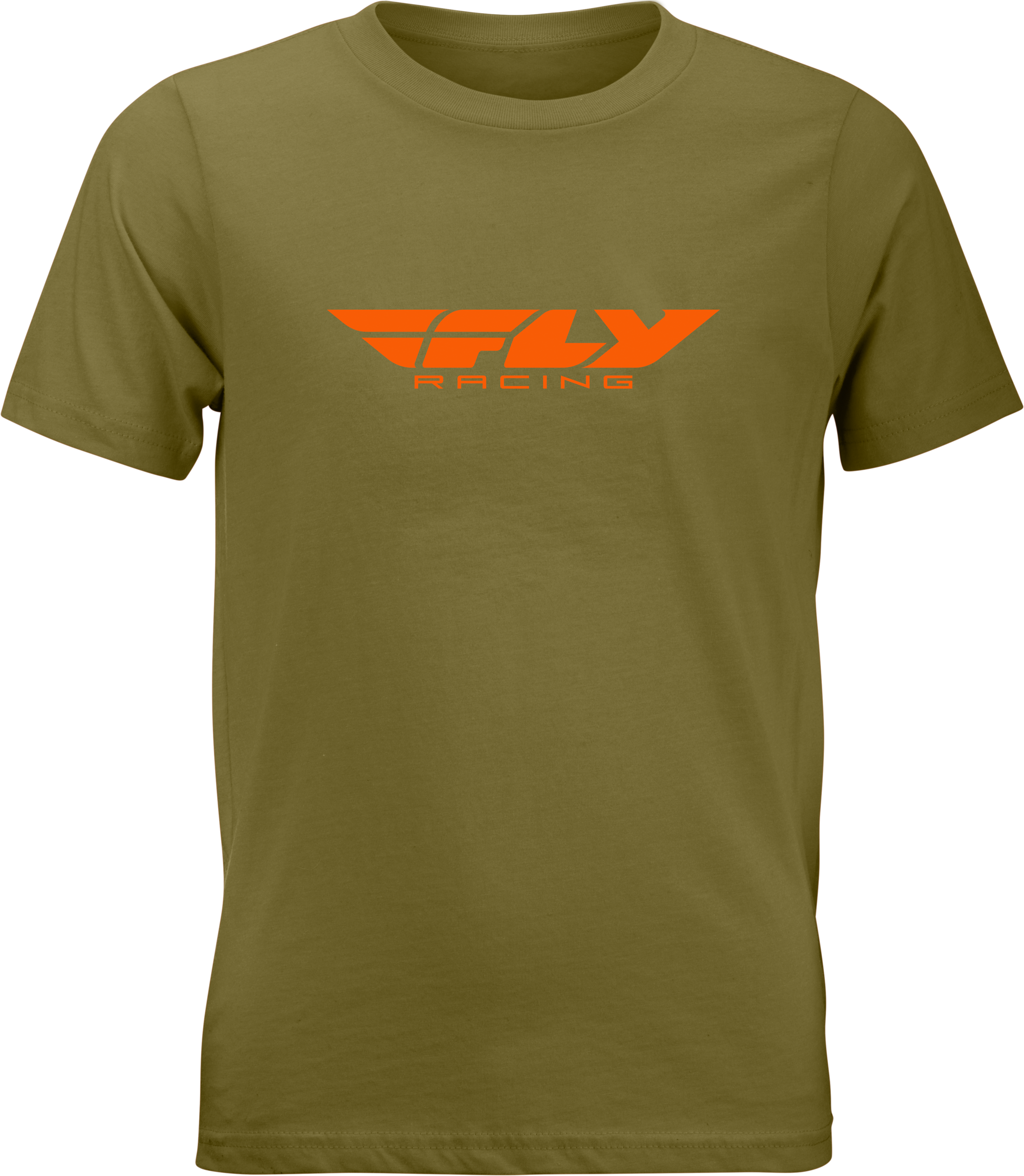 YOUTH FLY CORPORATE TEE OLIVE/ORANGE YL