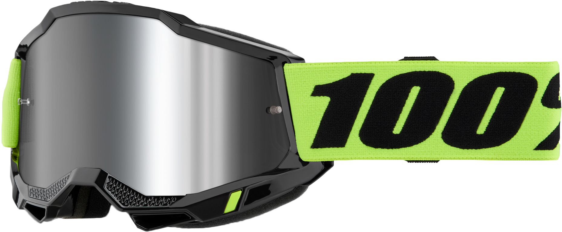 ACCURI 2 GOGGLE NEON YELLOW MIRROR SILVER LENS