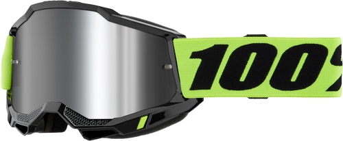 ACCURI 2 GOGGLE NEON YELLOW MIRROR SILVER LENS