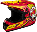YOUTH MX-46Y UNSTABLE HELMET RED/YELLOW YL