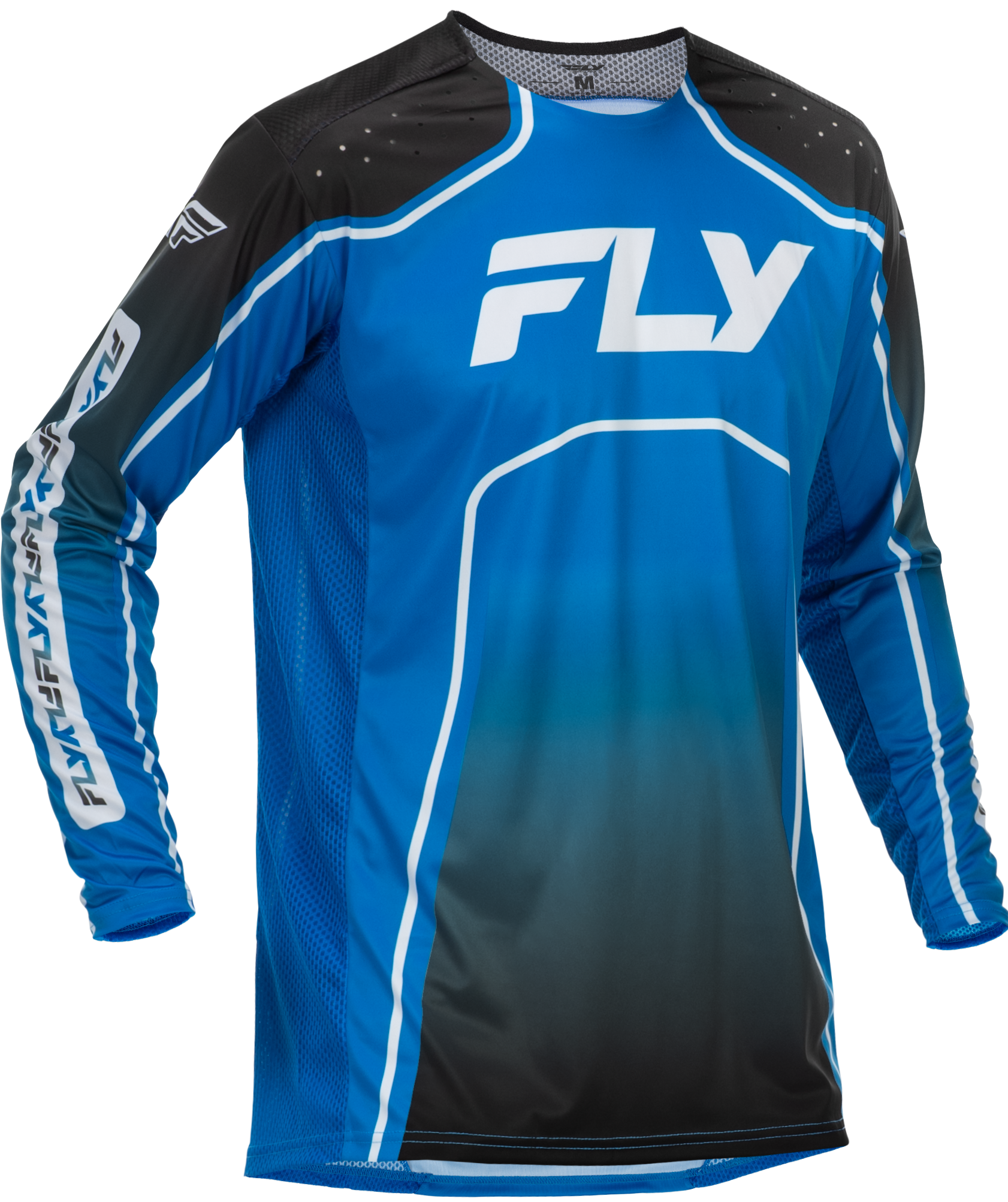 YOUTH RAYCE BICYCLE JERSEY BLUE/BLACK/WHITE YXL