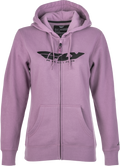 WOMEN'S FLY CORPORATE ZIP UP HOODIE MAUVE 2X
