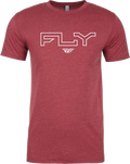 FLY EDGE TEE CARDINAL 2X