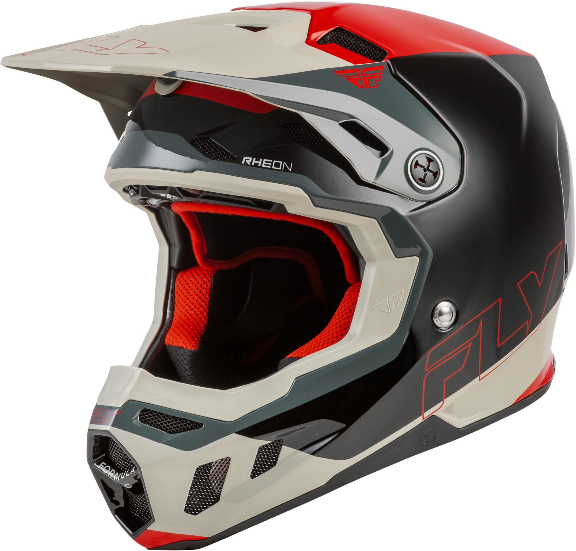 YOUTH FORMULA CC GLIDE HELMET BLACK/RED/GREY YL