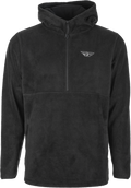 FLY HALF ZIP PULLOVER HOODIE BLACK 2X
