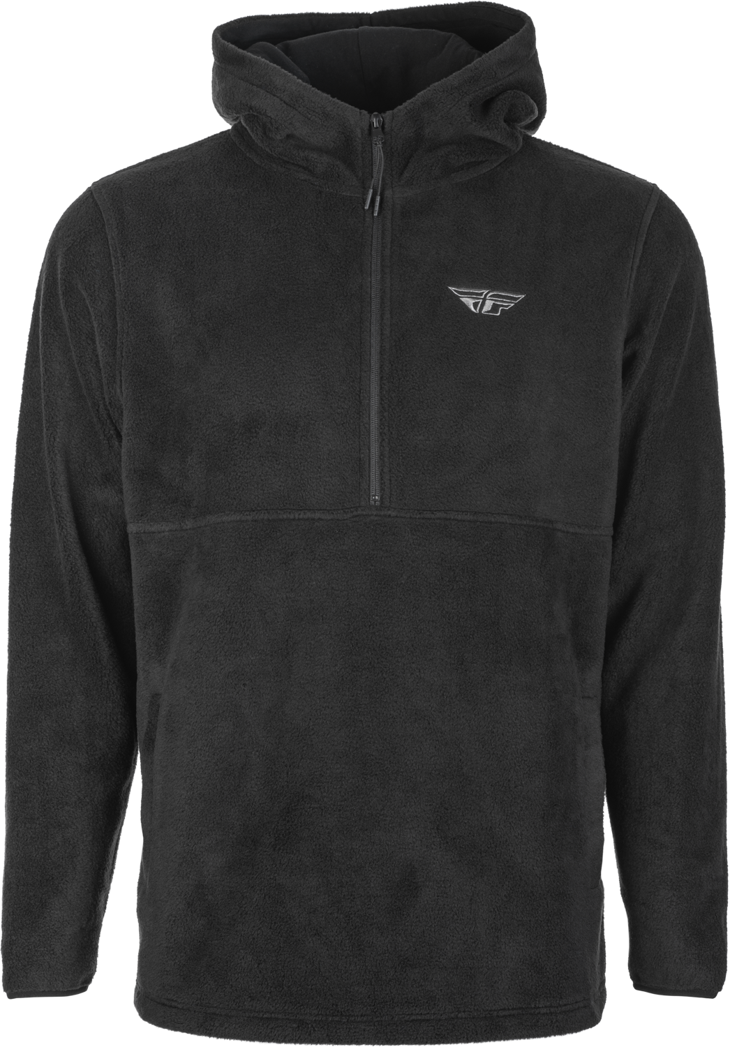 FLY HALF ZIP PULLOVER HOODIE BLACK 2X