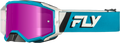 ZONE ELITE GOGGLE BLUE/WHITE W/ MAGENTA MIRROR/SMOKE LENS