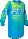 YOUTH F-16 JERSEY BLUE/HI-VIS YXL