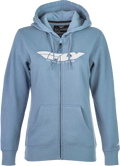 WOMEN'S FLY CORPORATE ZIP UP LIGHT BLUE 2X