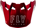 FORMULA CC CENTRUM VISOR METALLIC RED/WHITE YL/SM