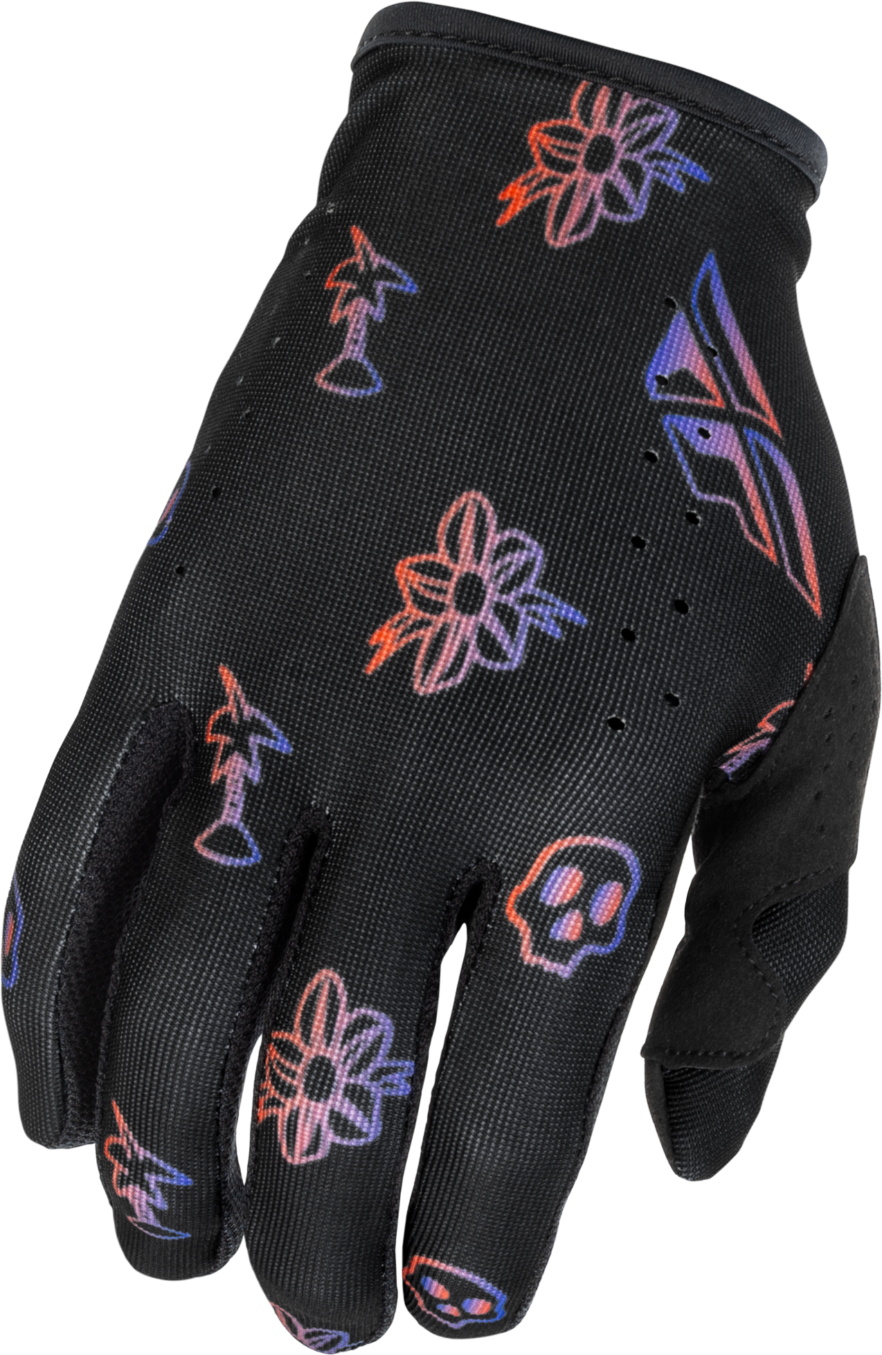 LITE OUTLINE GLOVES BLACK/RED/PURPLE XS
