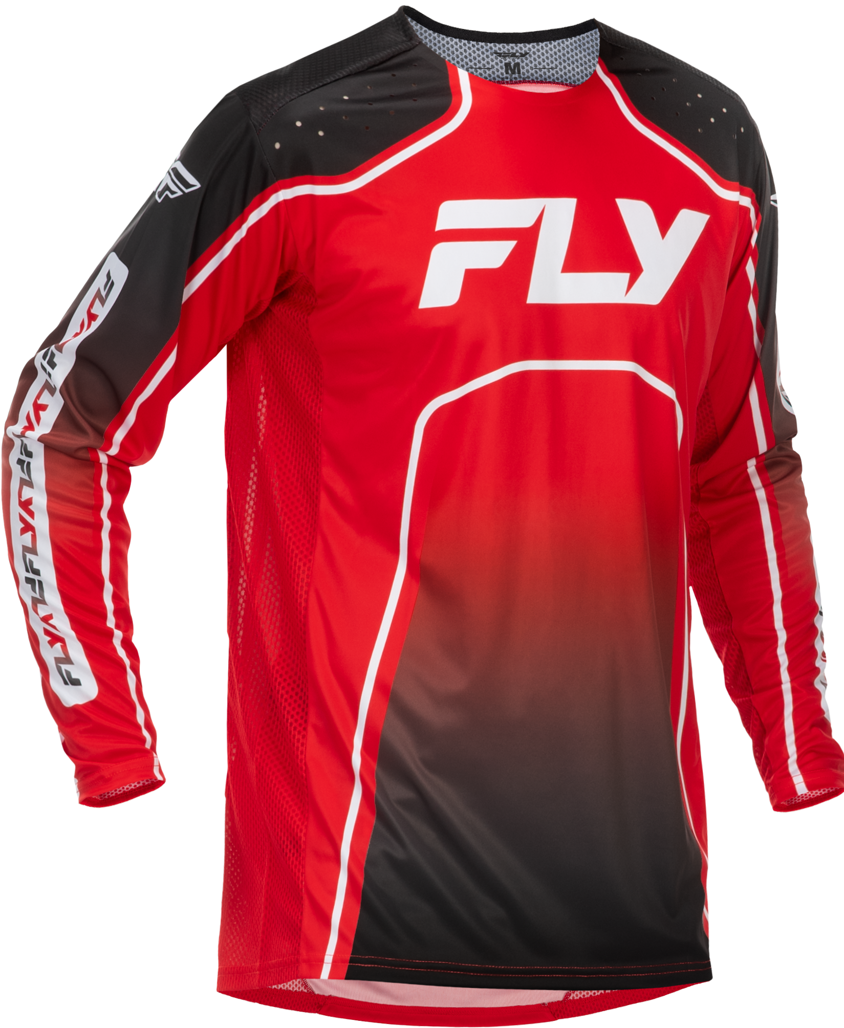 YOUTH RAYCE BICYCLE JERSEY RED/BLACK/WHITE YXL