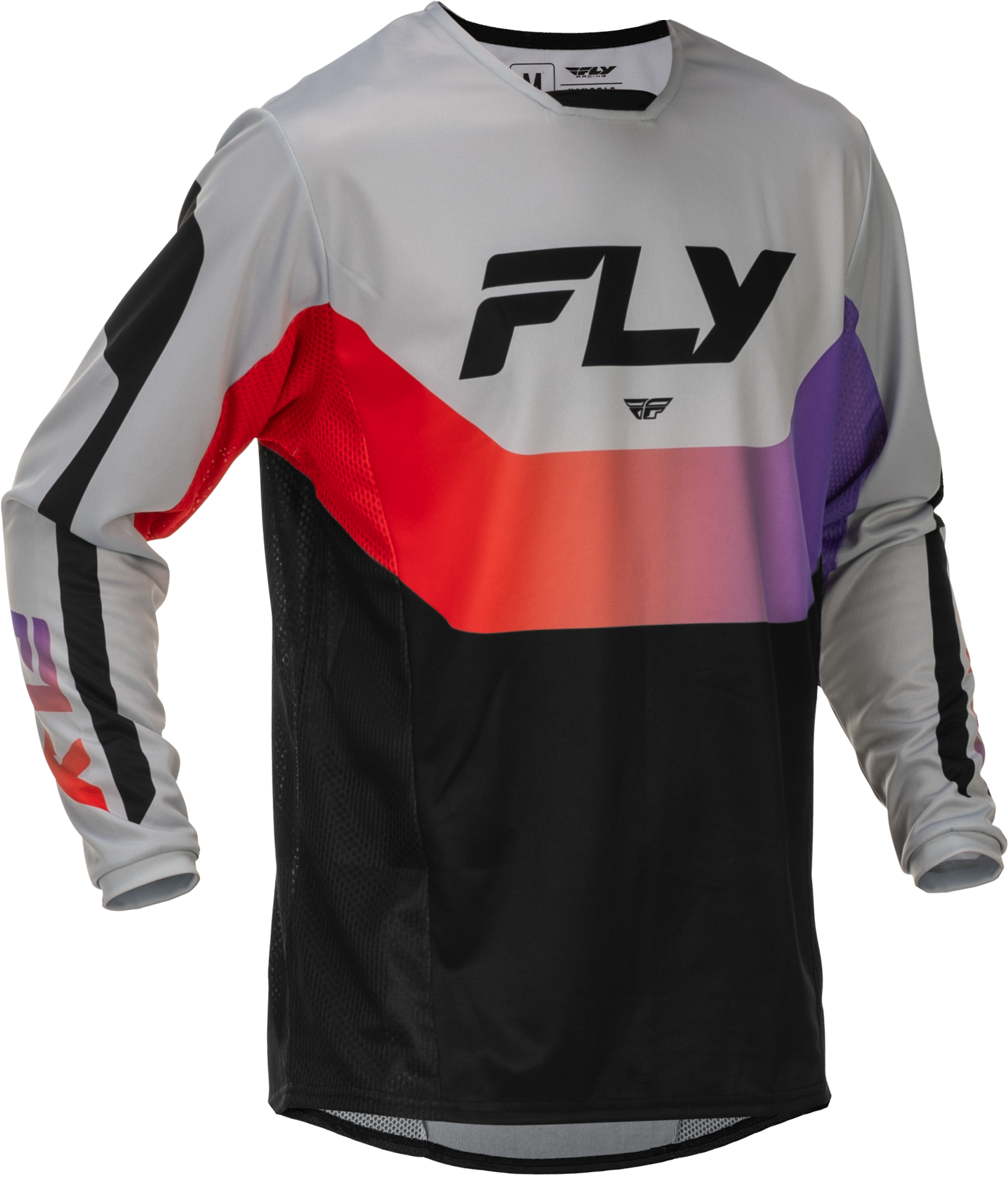 KINETIC JERSEY GREY/RED/PURPLE/BLACK 2X
