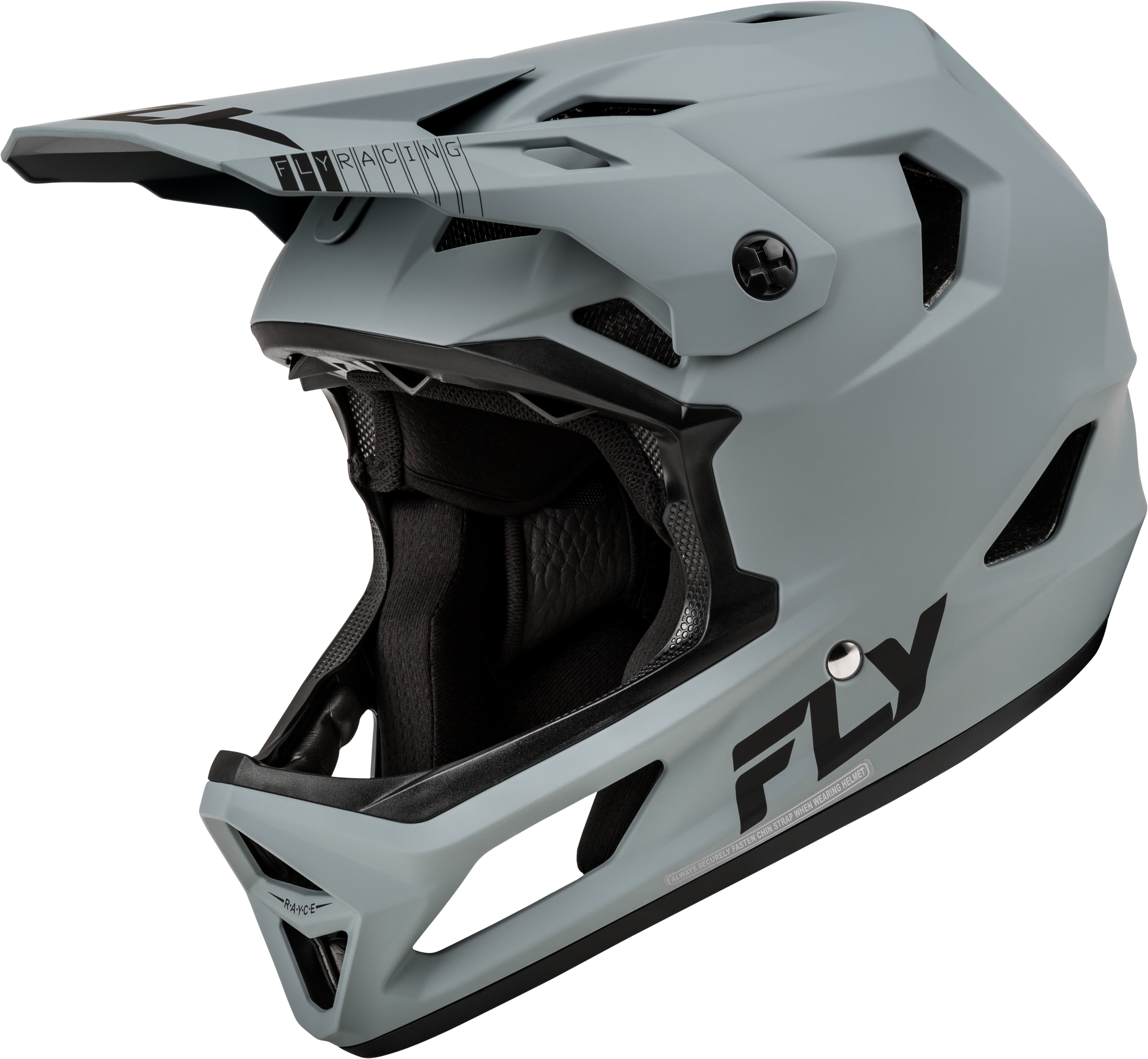 YOUTH RAYCE BICYCLE HELMET MATTE GREY YL
