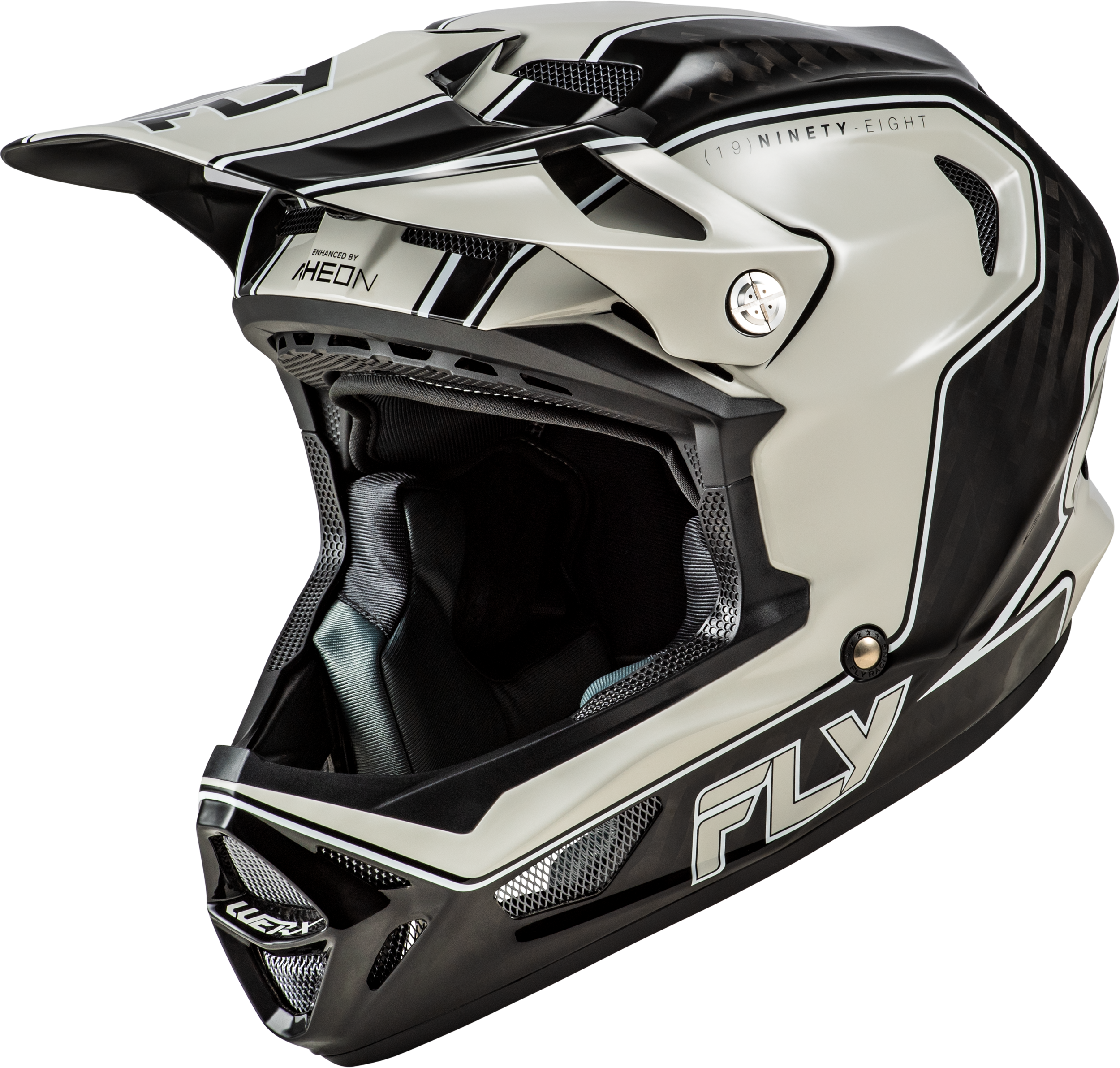 YTH WERX-R FLOW CARBON HLMT BLACK CARBON/GREY YL