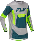 YOUTH LITE JERSEY GREY/LIME/TEAL YXL