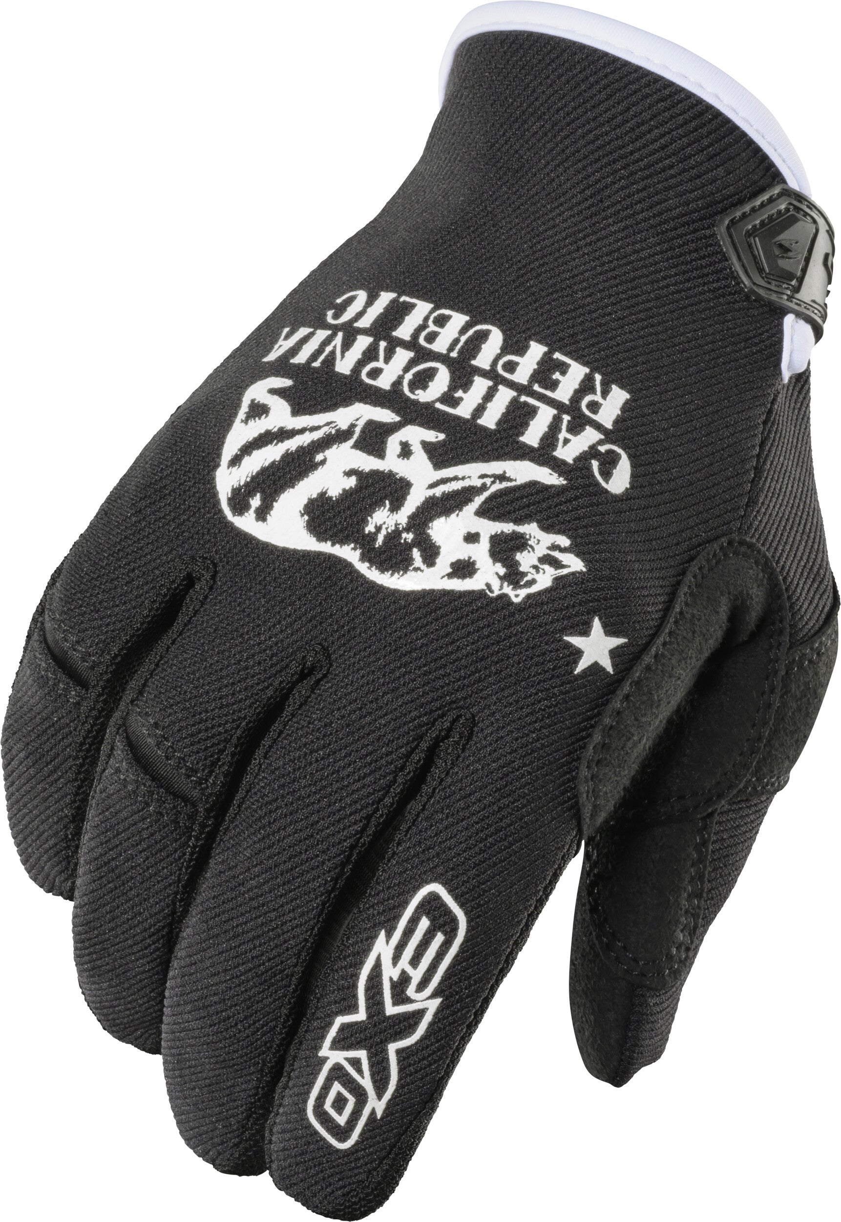 MOTO-FLEX GLOVES GOLDEN STATE BLACK/WHITE 3X