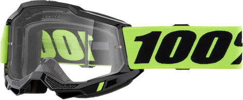 ACCURI 2 GOGGLE NEON YELLOW CLEAR LENS