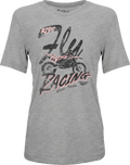 FLY WOMEN'S VINTAGE TEE GREY 2X