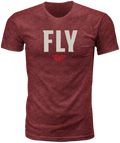 FLY WFH TEE RED HEATHER 2X