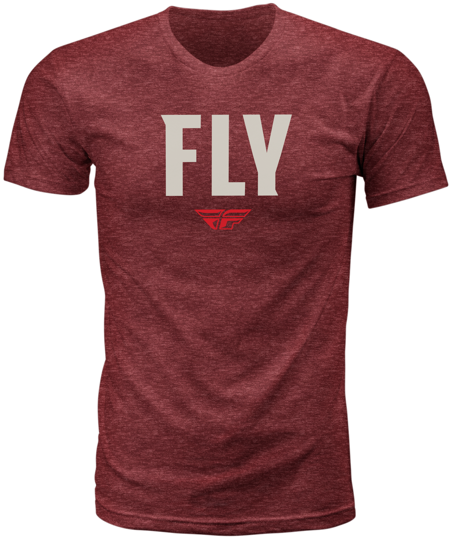 FLY WFH TEE RED HEATHER 2X