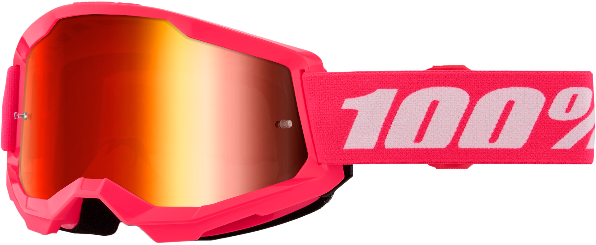 STRATA 2 JUNIOR GOGGLE PINK MIRROR RED LENS