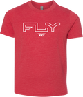YOUTH FLY EDGE TEE RED YL