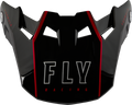 FORMULA CARBON TRACER VISOR RED/BLACK YL/SM