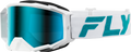 ZONE ELITE GOGGLE WHITE/TEAL W/ LIGHT GRN MIRROR/SMOKE LENS