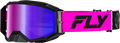 ZONE PRO GOGGLE PINK/BLACK W/ IRIDESCENT RED MIR/SMK LENS