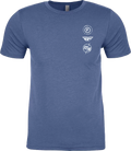 FLY ATOM TEE COOL BLUE HEATHER 2X