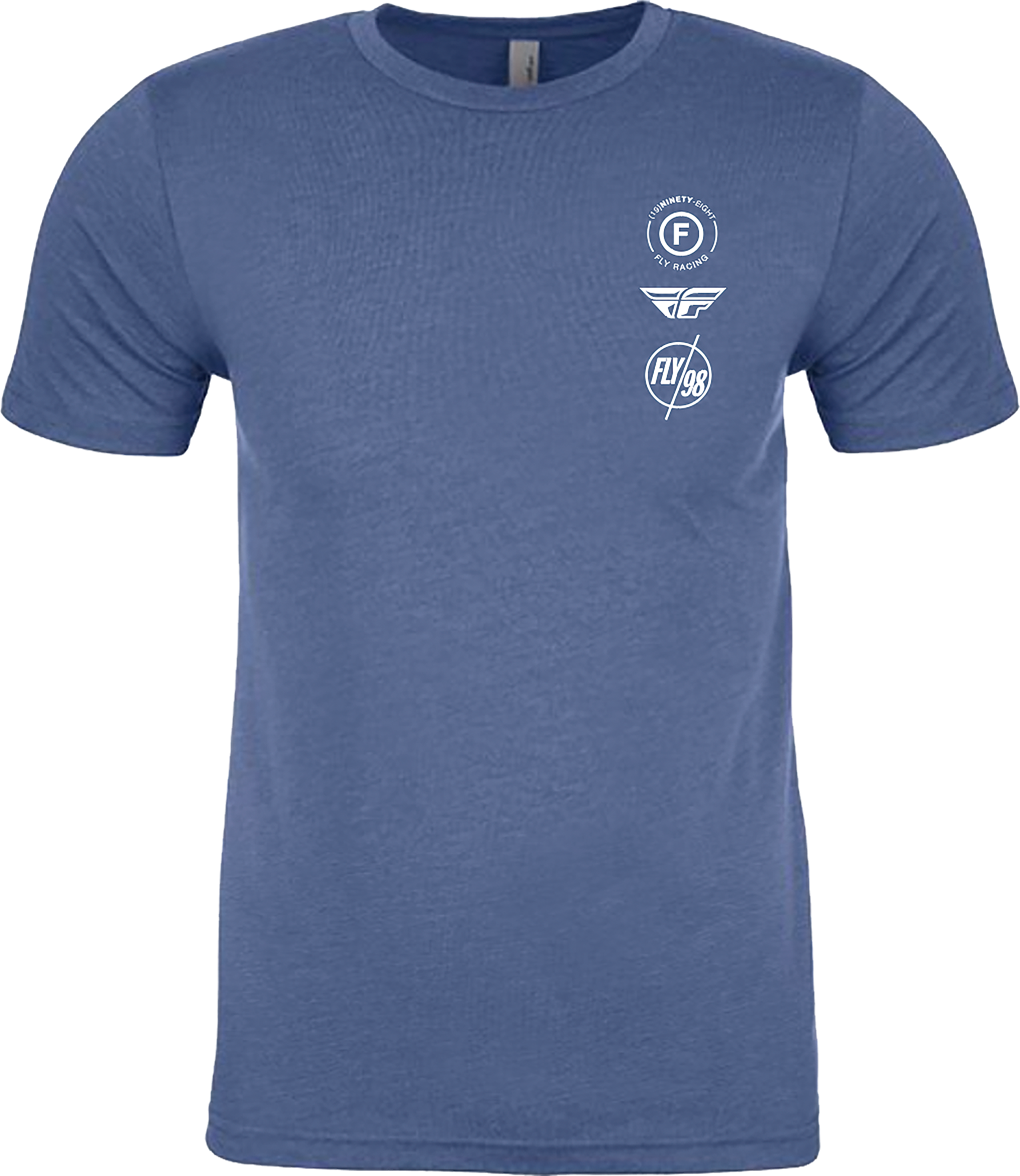 FLY ATOM TEE COOL BLUE HEATHER 2X