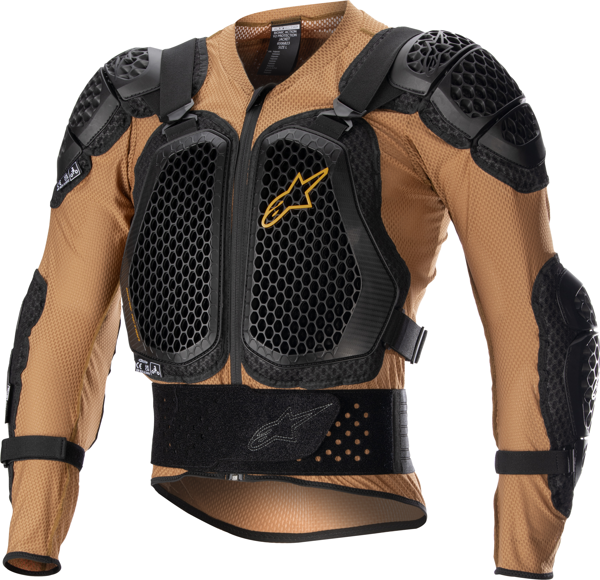 BIONIC ACTION V2 PROTECTION JACKET SAND/BLACK 2X