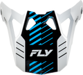 FORMULA CP SLICE VISOR WHITE/RED/CYAN YL-S