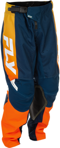 YOUTH KINETIC PANTS NAVY/ORANGE SZ 26