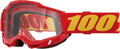 ACCURI 2 GOGGLE RED CLEAR LENS