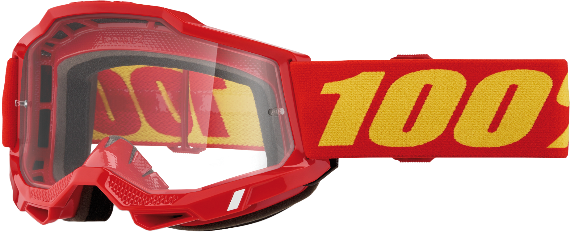 ACCURI 2 GOGGLE RED CLEAR LENS