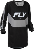 YOUTH KINETIC JERSEY BLACK/GREY YXL