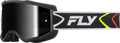 ZONE GOGGLE BLACK/WHITE W/BLACK MIRROR/SMOKE LENS
