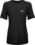 WOMEN'S FLY MOTTO TEE BLACK 2X