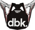 FORMULA CP DBK VISOR BLACK/WHITE/RED YL-LG