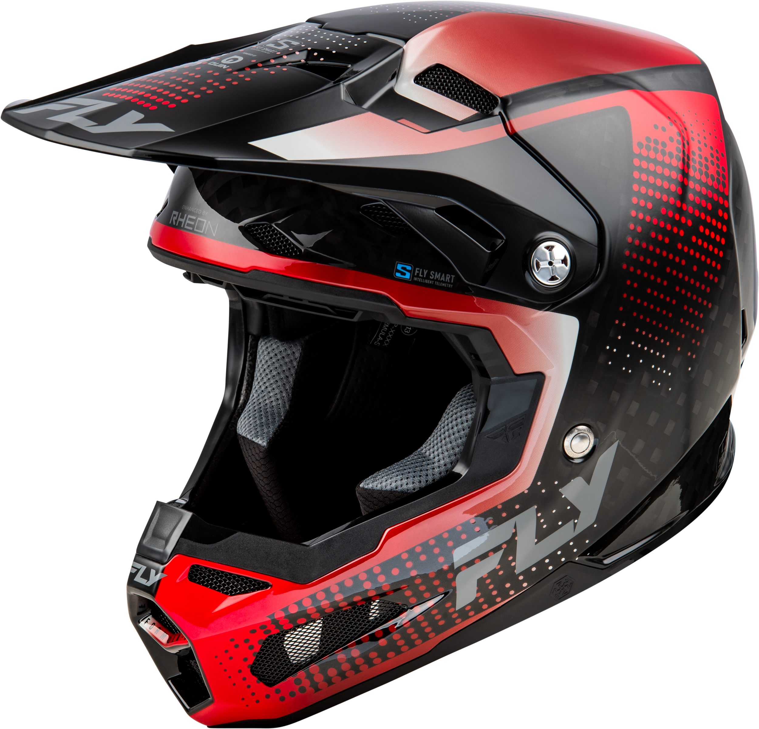 FORMULA S CARBON PROTOCOL HELMET BLACK CARBON/RED XS