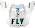 FORMULA S CARBON SOLID VISOR WHITE YL/SM