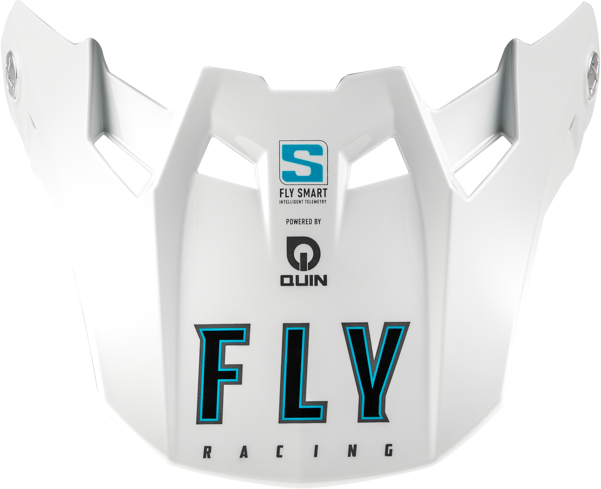 FORMULA S CARBON SOLID VISOR WHITE YL/SM