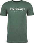 FLY TRADEMARK TEE FOREST GREEN HEATHER 2X