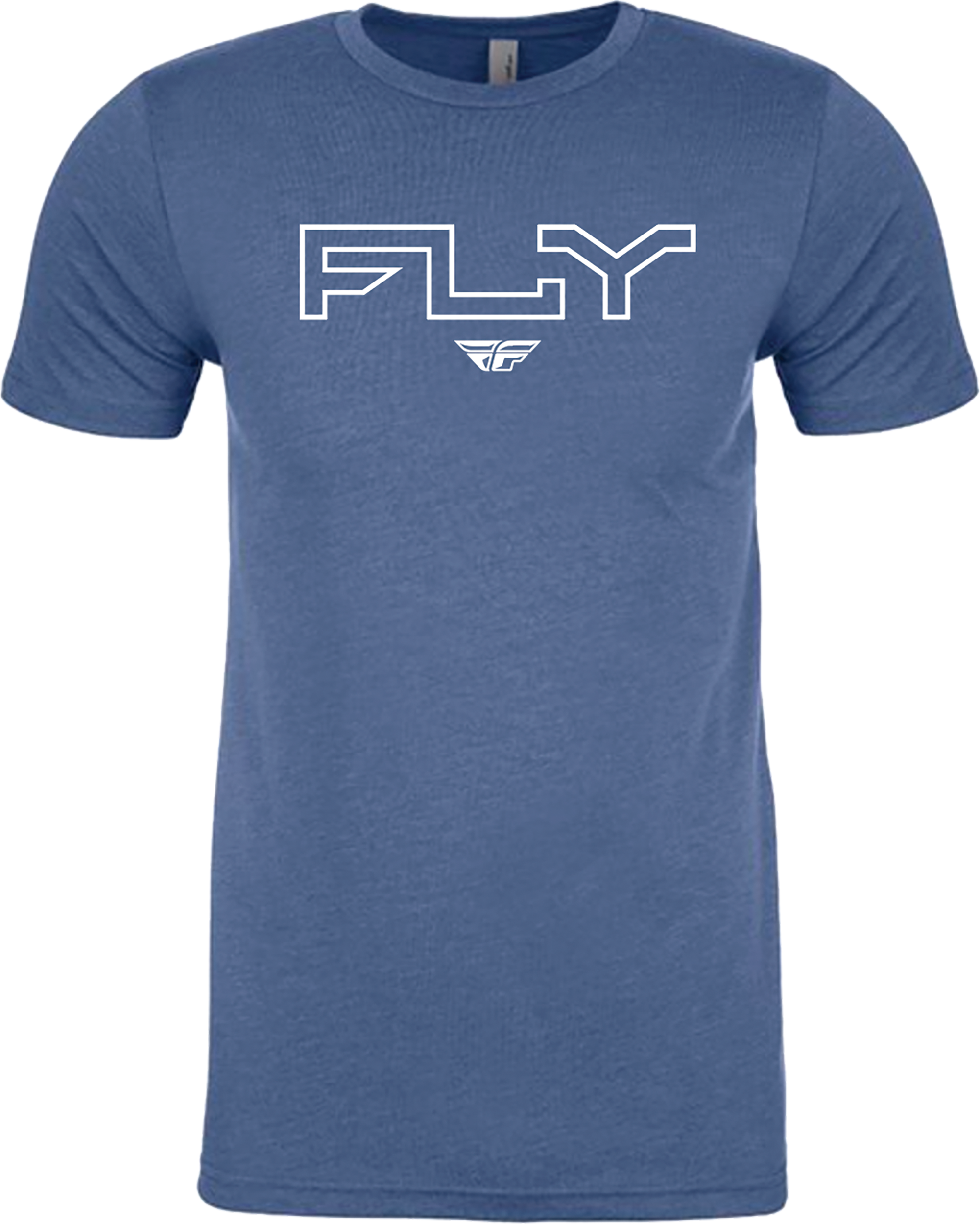 FLY EDGE TEE COOL BLUE HEATHER 2X
