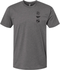 FLY ATOM TEE GUNMETAL HEATHER 2X