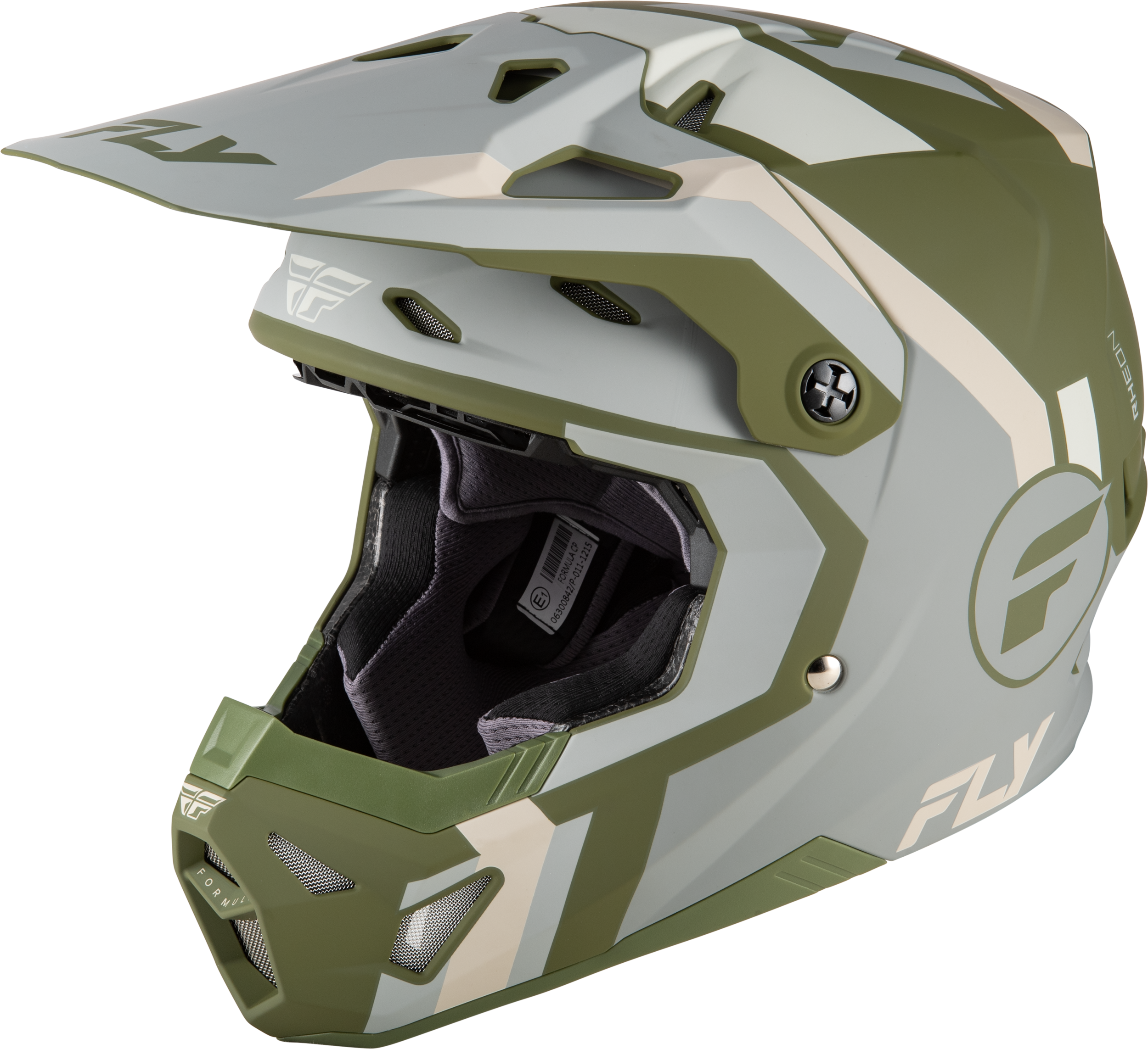 YOUTH FORMULA CP SEAL HELMET MATTE STONE/KHAKI/OLIVE YL